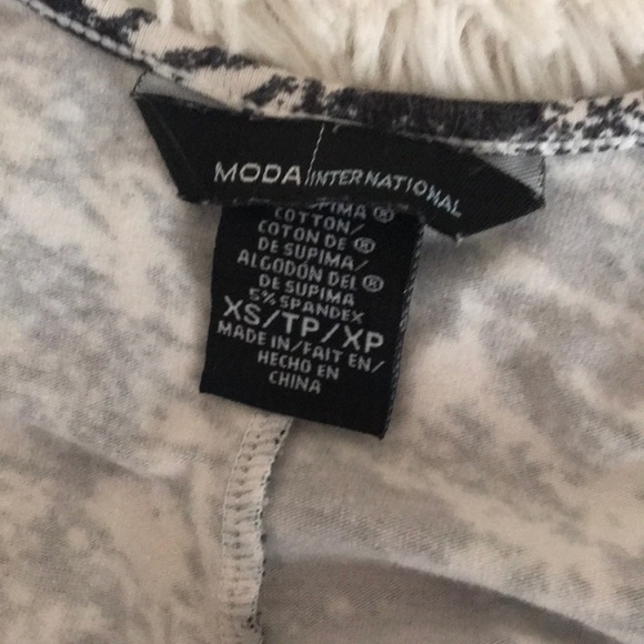 MODA INTERNATIONAL Mid-Black & White dress - Picture 3 of 3